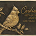 Gift & Garden Cardinals Appear Memorial Stone - The Bronze Butterfly