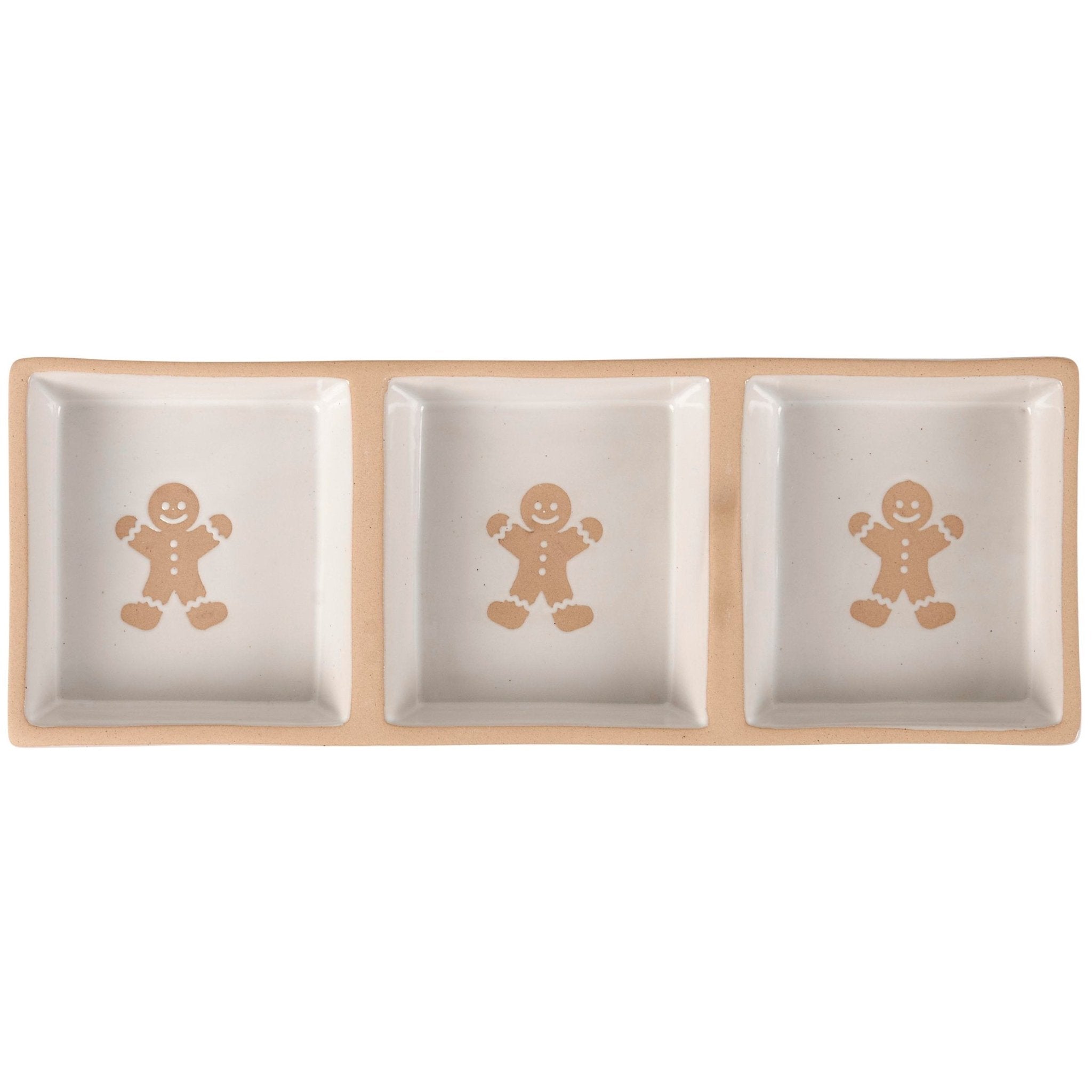 Gingerbread Men Tidbit Tray - The Bronze Butterfly
