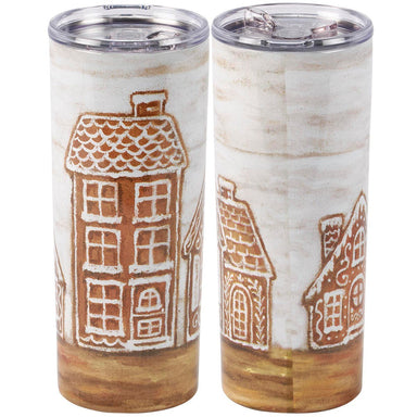 Gingerbread Village Tumbler - 20 oz - The Bronze Butterfly