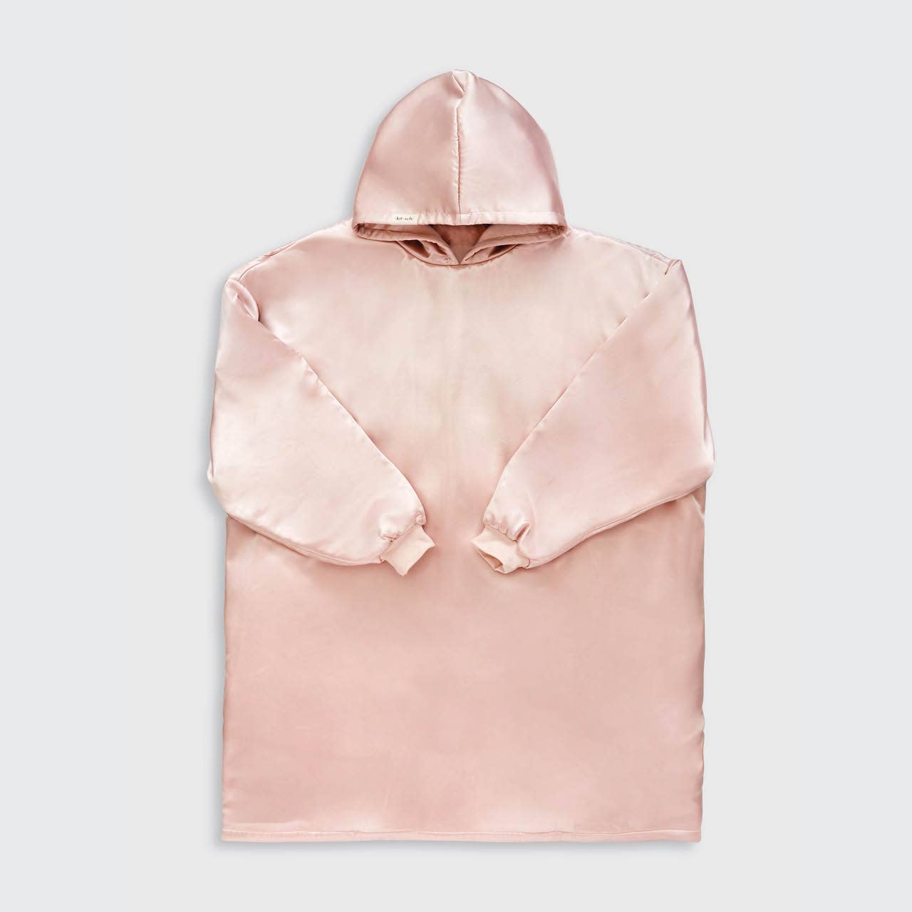 Glazey Satin Hoodie - Blush - The Bronze Butterfly
