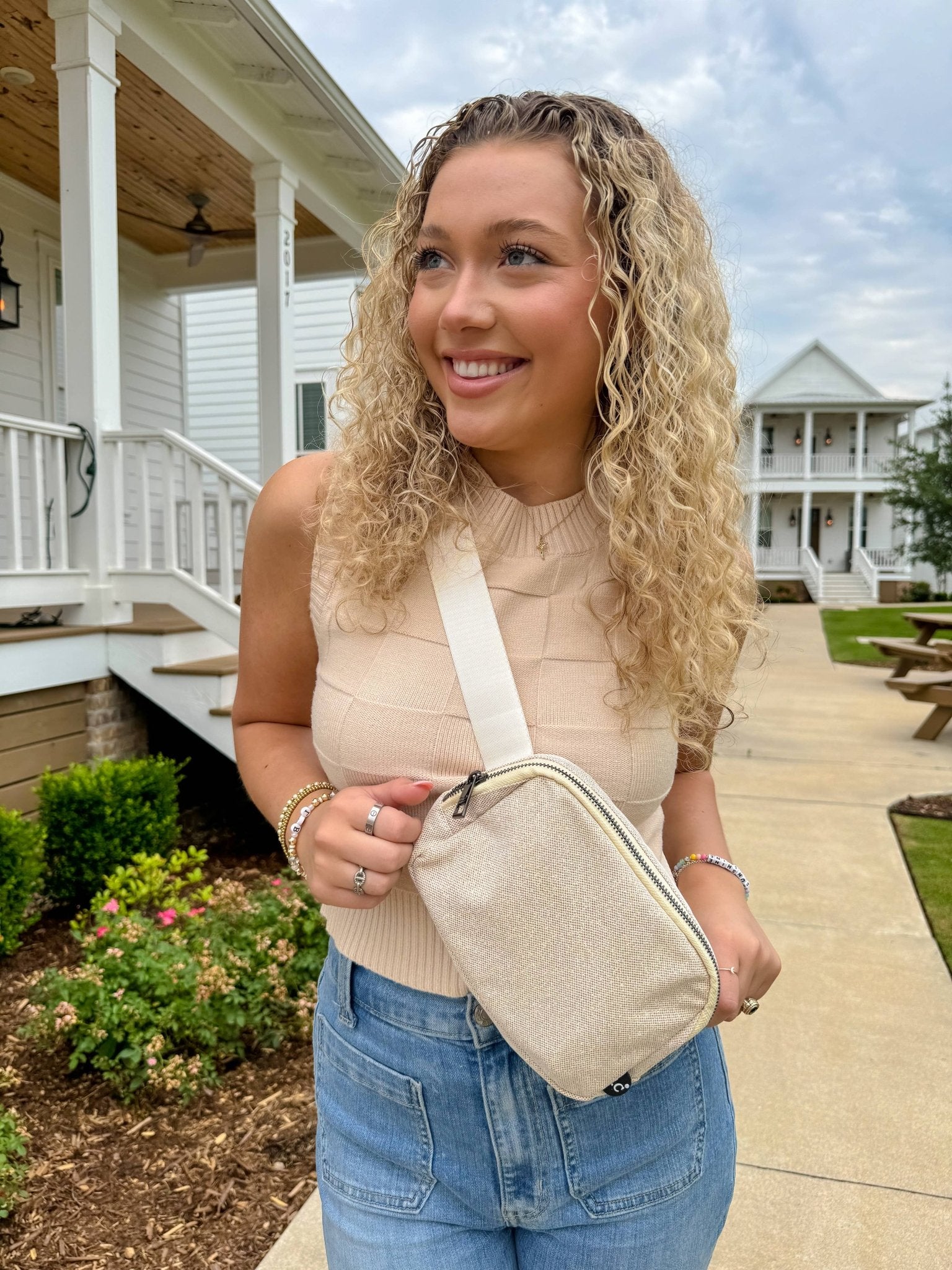 Glitter Mesh C.C Belt Bag BGS0062 - The Bronze Butterfly