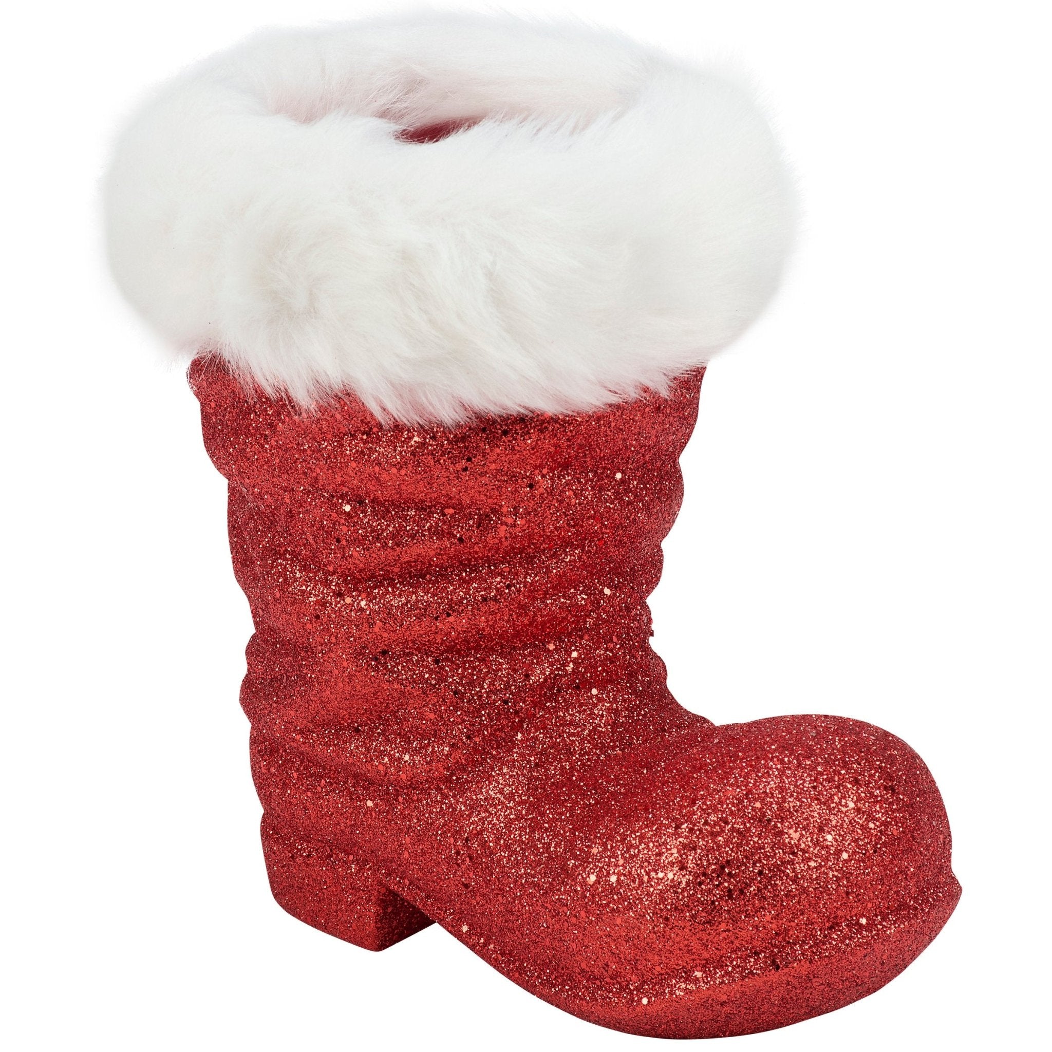 Glitter Santa Boot Sitter Large - The Bronze Butterfly