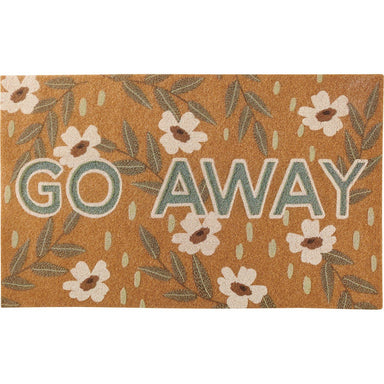 "GO AWAY" FAUX COIR RUG - The Bronze Butterfly
