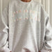 God Is Good Quilted Pastel Embroidered Sweatshirt - The Bronze Butterfly