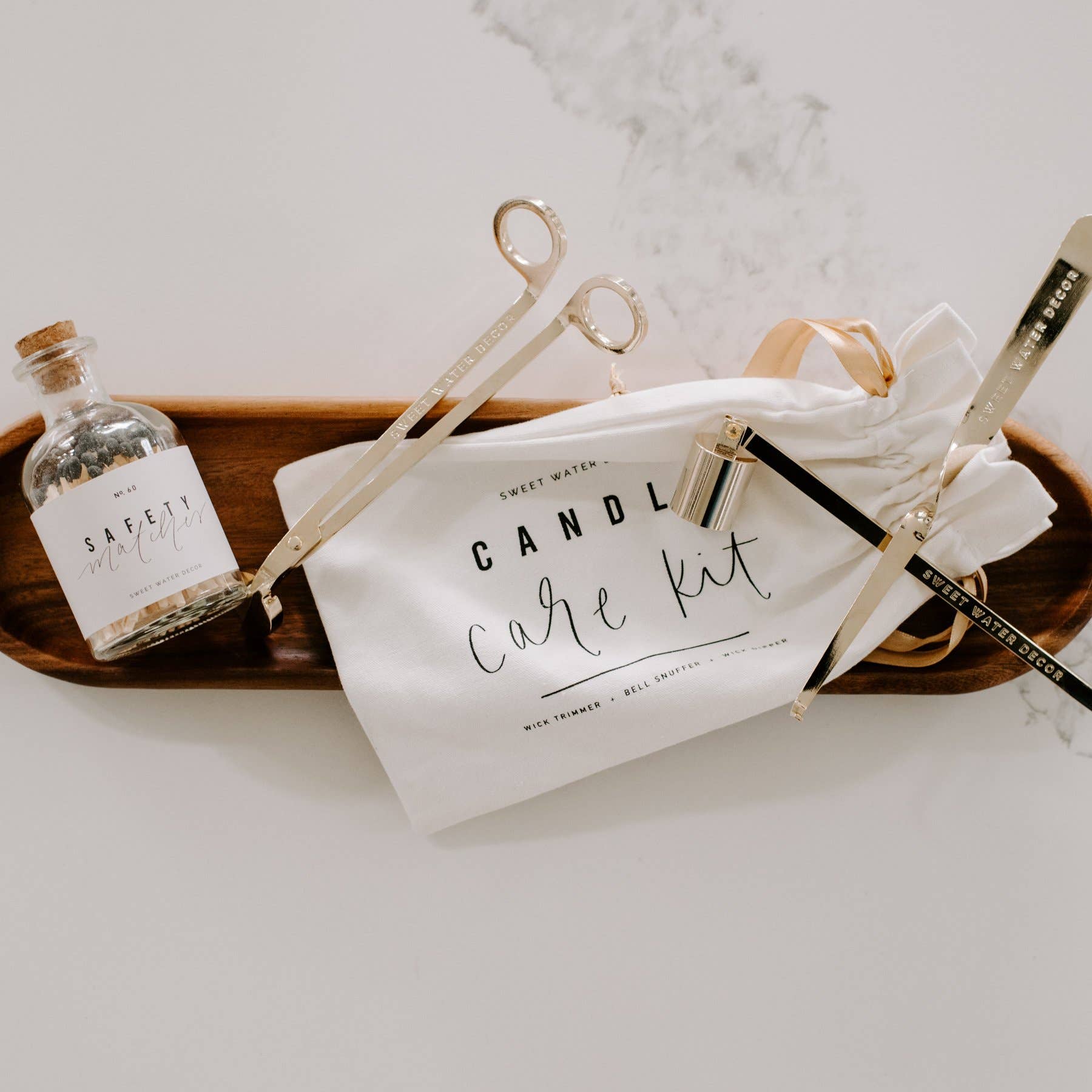 Gold Candle Care Kit - The Bronze Butterfly