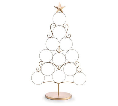 GOLD ORNAMENT DISPLAY TREE - The Bronze Butterfly