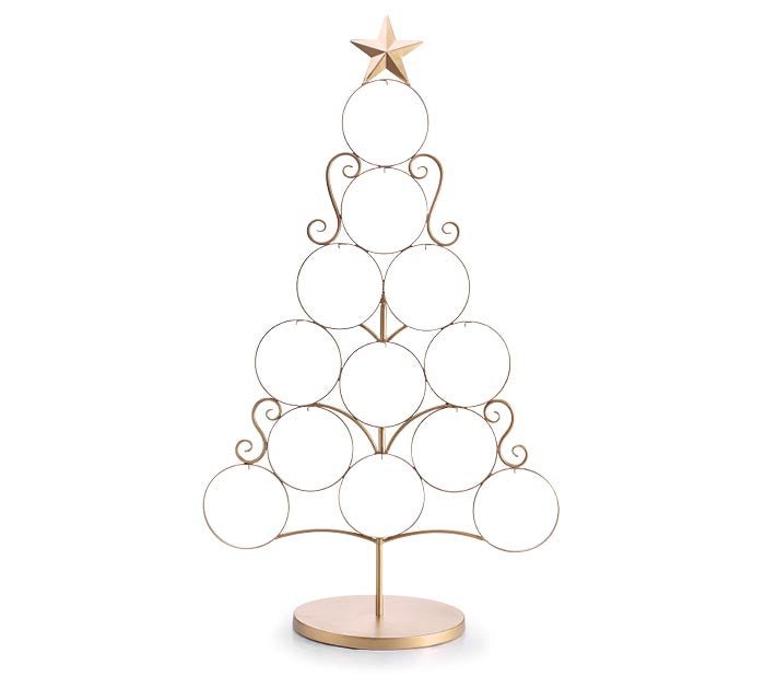 GOLD ORNAMENT DISPLAY TREE - The Bronze Butterfly