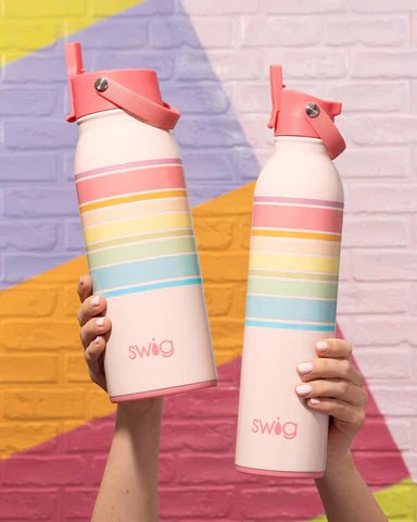 Good Vibrations 36oz Flip + Sip Bottle - The Bronze Butterfly