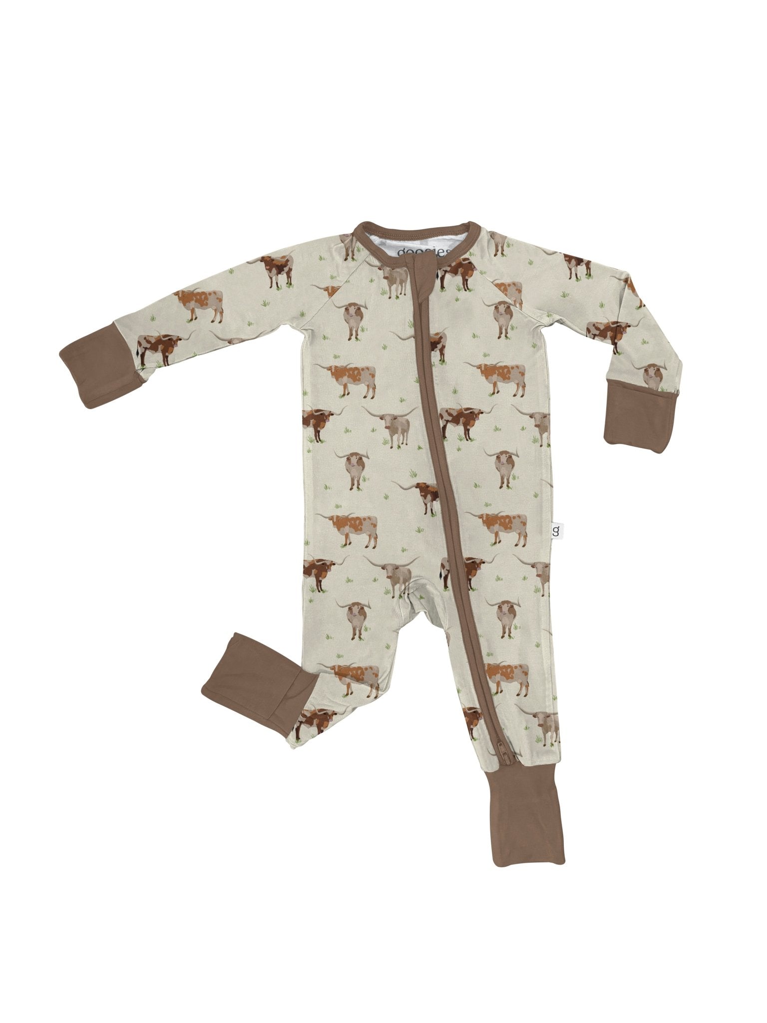 Goosies Long Sleeve Zip PJ - The Bronze Butterfly