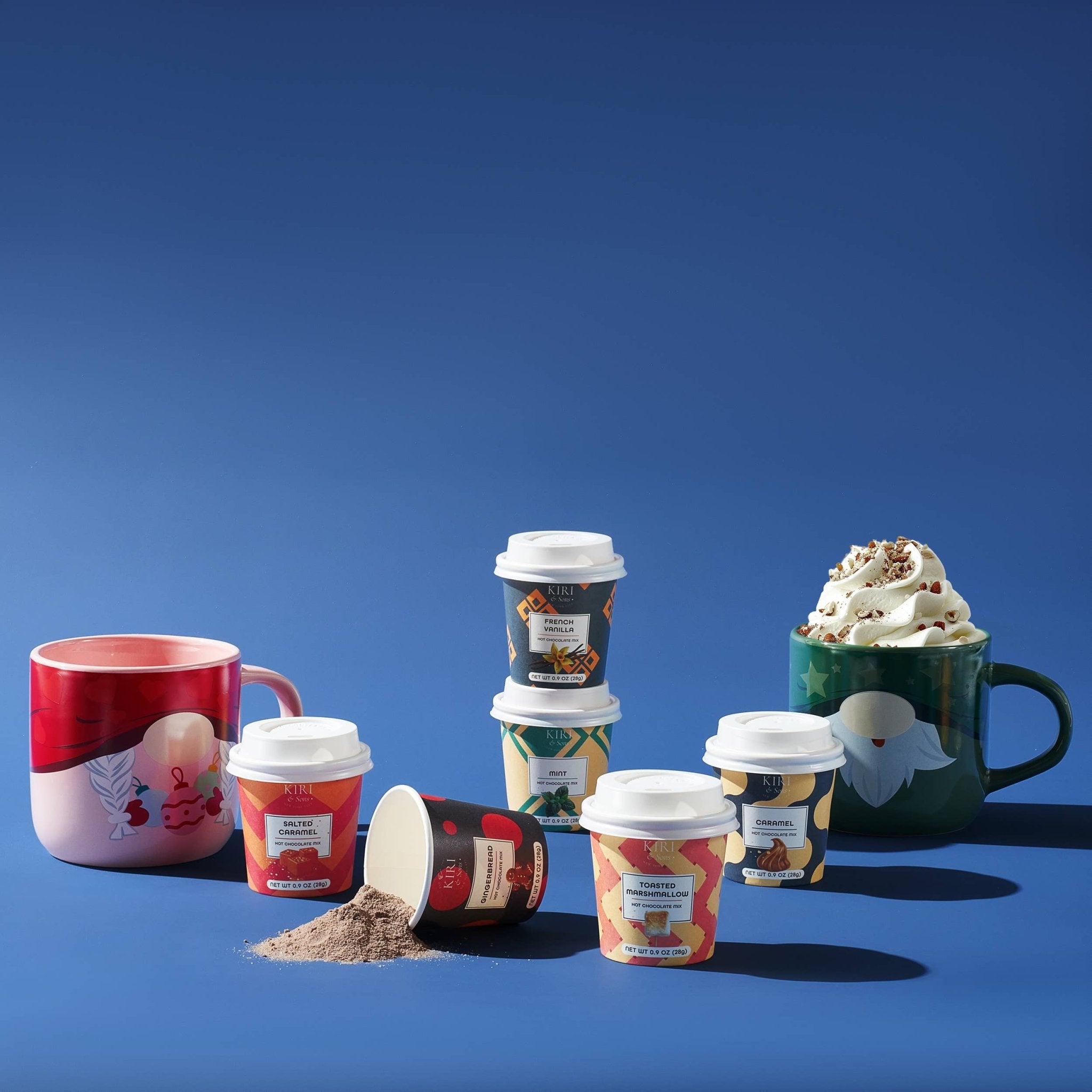 Gourmet Gift Set of Mini Cup Hot Chocolates Set of 6 - The Bronze Butterfly