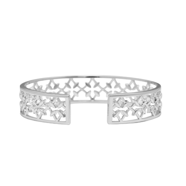 Graceful Mini Cuff Bracelet in Silver - The Bronze Butterfly