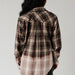 Green, Tan & Black Plaid Flannel - The Bronze Butterfly