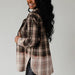 Green, Tan & Black Plaid Flannel - The Bronze Butterfly