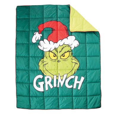 Grinch Puffer Blanket - The Bronze Butterfly