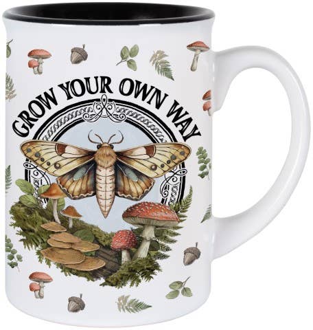 Grow your own way - Moth 20oz Mug - The Bronze Butterfly