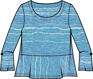 Habitat Beach Front Waves Swing Top - The Bronze Butterfly