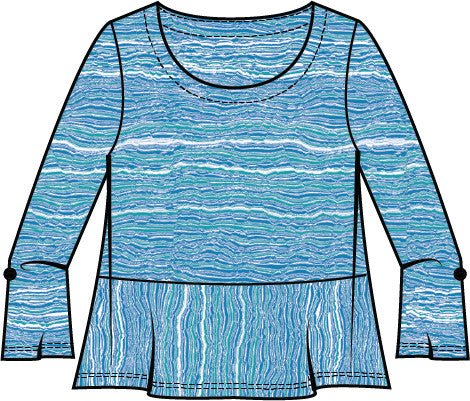 Habitat Beach Front Waves Swing Top - The Bronze Butterfly