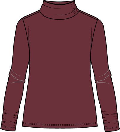 Habitat Cozy Rib Ruched Turtleneck - The Bronze Butterfly