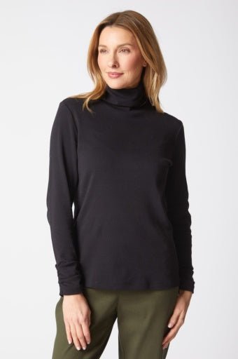 Habitat Cozy Rib Ruched Turtleneck - The Bronze Butterfly