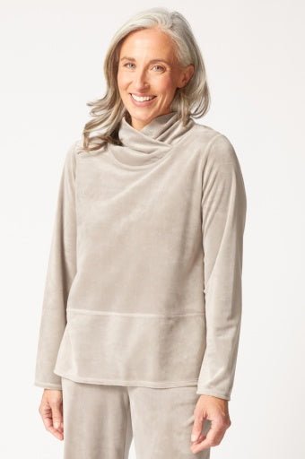 Habitat Cozy Velour Tranquil Top - The Bronze Butterfly
