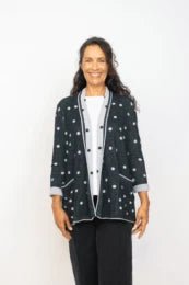 Habitat Double Faced Dot Cardigan - The Bronze Butterfly