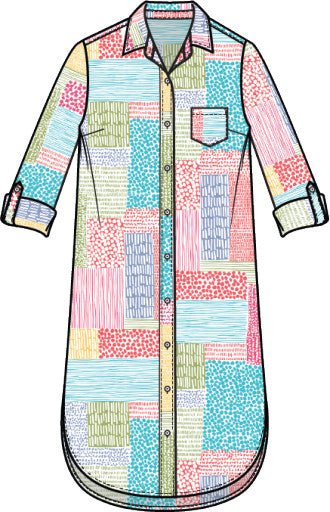 Habitat Perfect Travel Cafe Dress Patchwork - The Bronze Butterfly