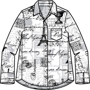 Habitat. Perfect Travel Parisian Hidden Placket Shirt. - The Bronze Butterfly