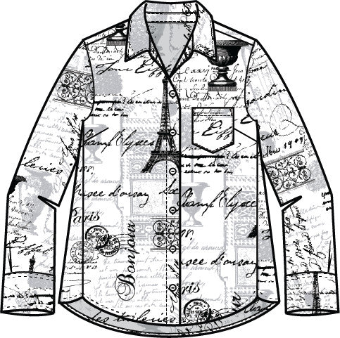 Habitat. Perfect Travel Parisian Hidden Placket Shirt. - The Bronze Butterfly