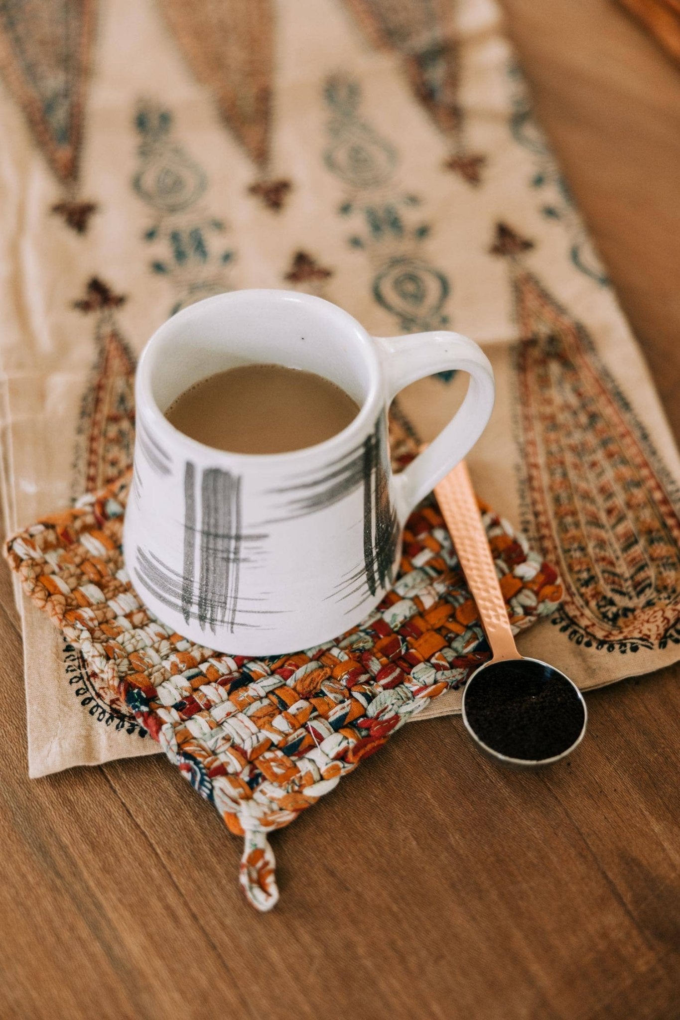 Hammered Stainless Steel Coffee Scoop - The Bronze Butterfly