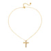 Hannah Diamond Cross Necklace - WATERPROOF - The Bronze Butterfly