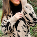 Harper Heavyweight Animal Print Cardigan - The Bronze Butterfly