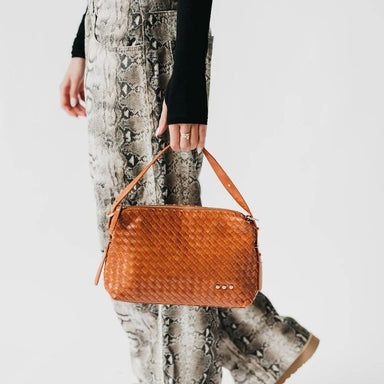 Harper Hobo Woven Shoulder Bag | Black, Brown, Cream - The Bronze Butterfly