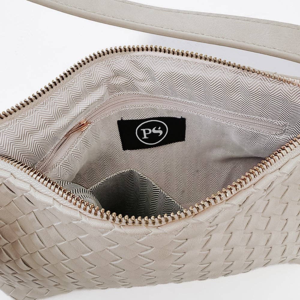 Harper Hobo Woven Shoulder Bag | Black, Brown, Cream - The Bronze Butterfly