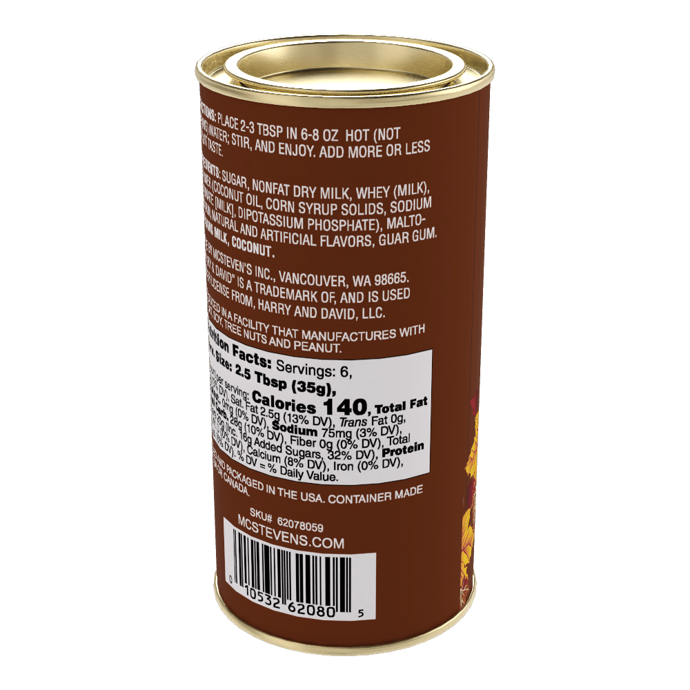 H&D® Fall Maple Pecan White Hot Chocolate (8oz Tins) - The Bronze Butterfly