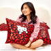 Hello Kitty x Kitsch Pillowcase - Kitty in a Sea of Bows - The Bronze Butterfly