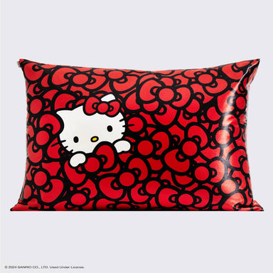 Hello Kitty x Kitsch Pillowcase - Kitty in a Sea of Bows - The Bronze Butterfly