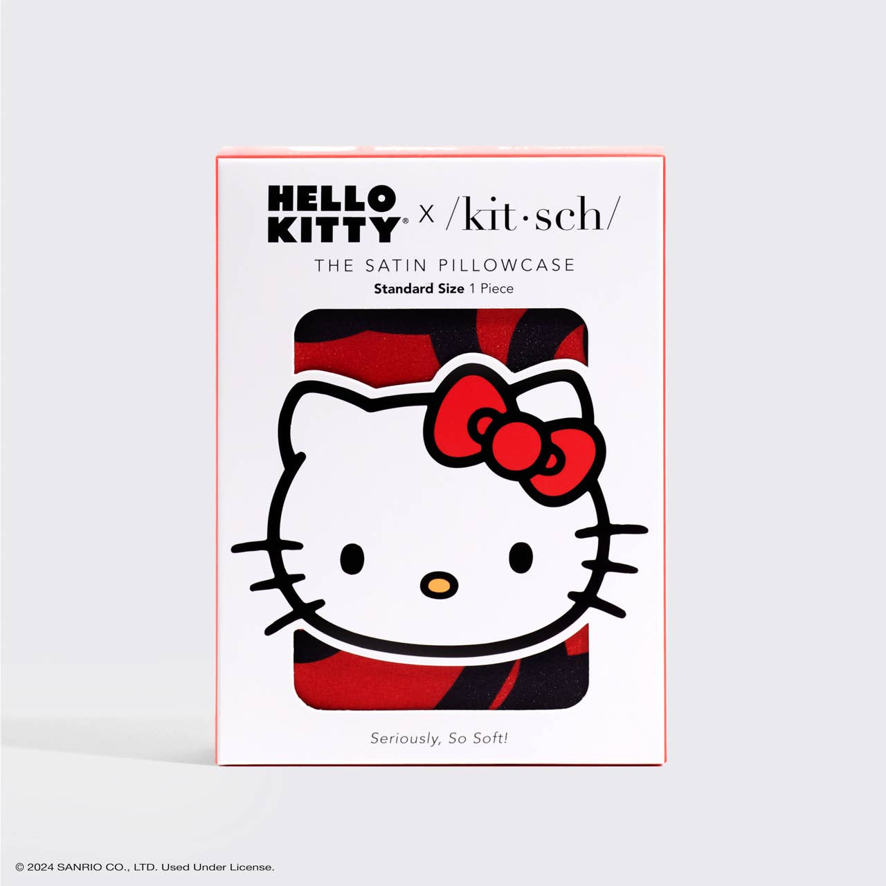 Hello Kitty x Kitsch Pillowcase - Kitty in a Sea of Bows - The Bronze Butterfly