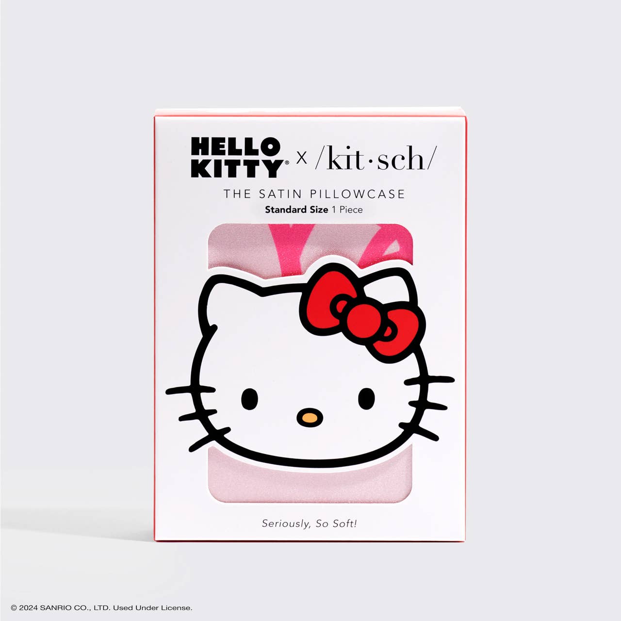 Hello Kitty x Kitsch Pillowcase - Pink Kitty Faces - The Bronze Butterfly