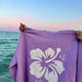 Hibiscus Flower Towel Embroider Hoodie - by Sunkissed Coconut® - The Bronze Butterfly