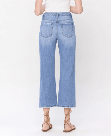 High Rise Crop Dad Jeans by Vervet - The Bronze Butterfly
