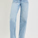 High Rise Wide Baggy Jeans with Waistband Tie | Risen - The Bronze Butterfly