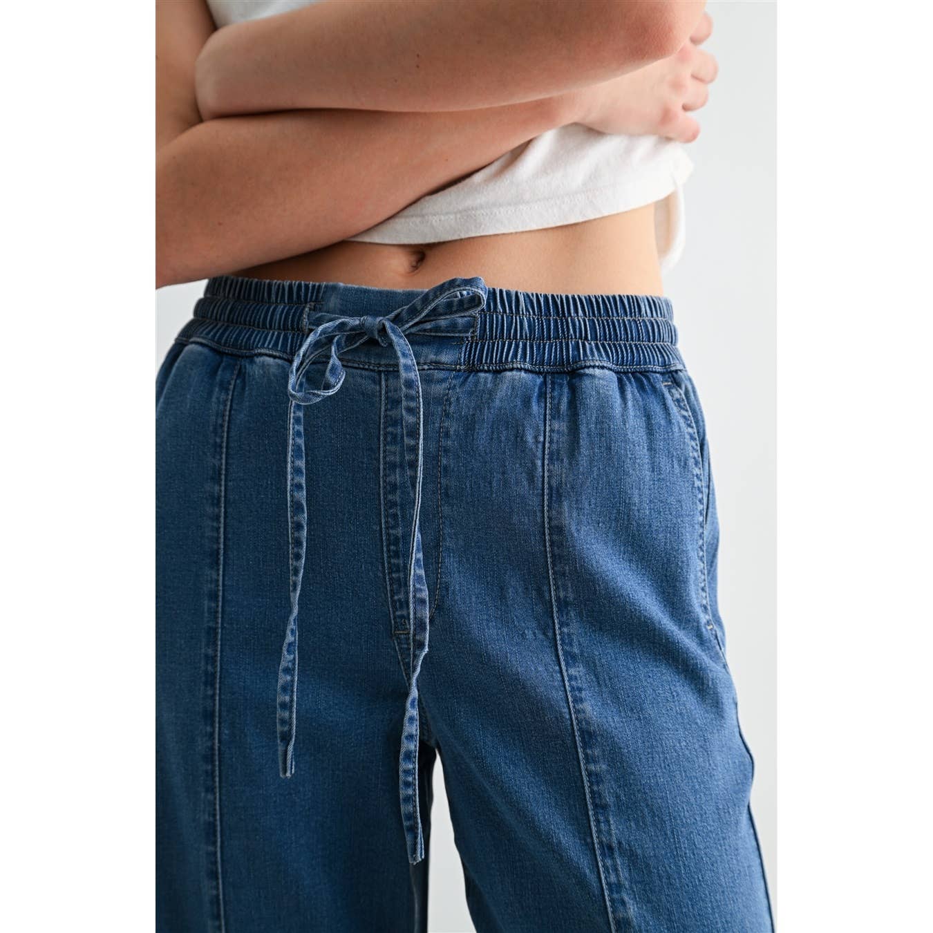 HIGH - RISE WIDE JOGGERS - The Bronze Butterfly
