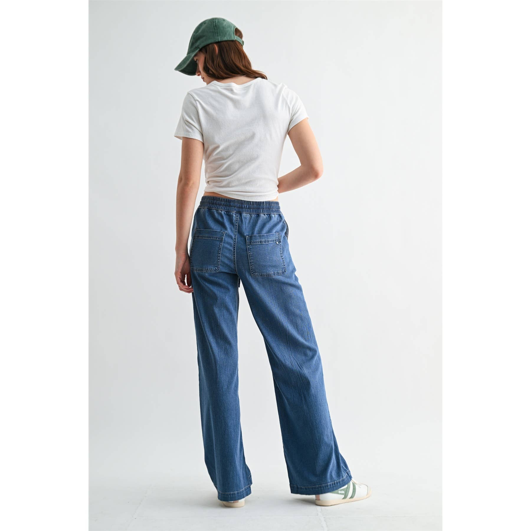 HIGH - RISE WIDE JOGGERS - The Bronze Butterfly