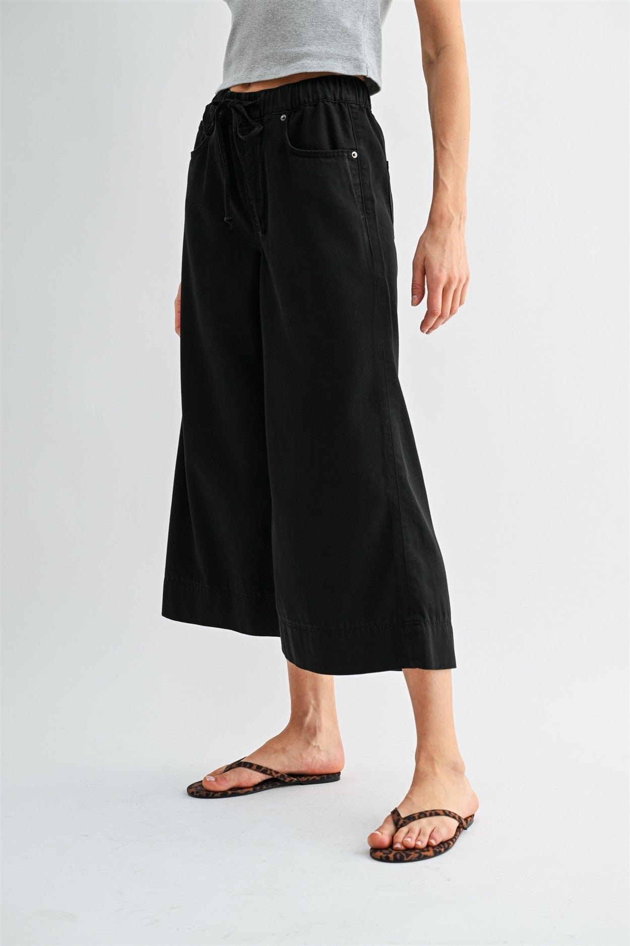 High Rise Wide Leg Jogger | 100% Lyocell | Mica Denim - The Bronze Butterfly