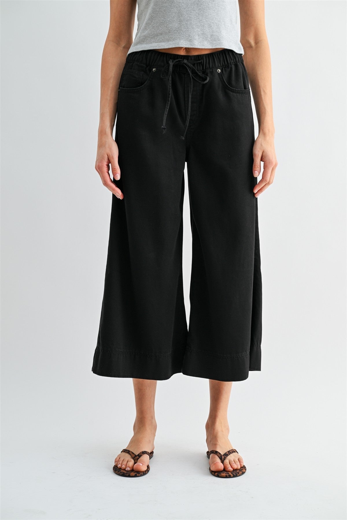 High Rise Wide Leg Jogger | 100% Lyocell | Mica Denim - The Bronze Butterfly