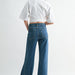 High Rise Wide Leg Side Panel Jeans | Mica Denim - The Bronze Butterfly