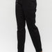 HIGH WAIST JET BLACK DOUBLE ROLL CUFF JOGGER - The Bronze Butterfly