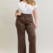 High Waisted Wide Leg Front Patch Pocket Judy Blue Plus Size - The Bronze Butterfly