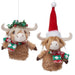 HOLIDAY HIGHLAND COW PLUSH ORNAMENT - The Bronze Butterfly