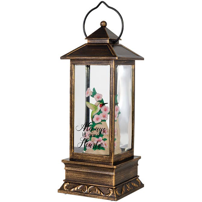 "Hummingbird" Water Glitter Lantern - The Bronze Butterfly